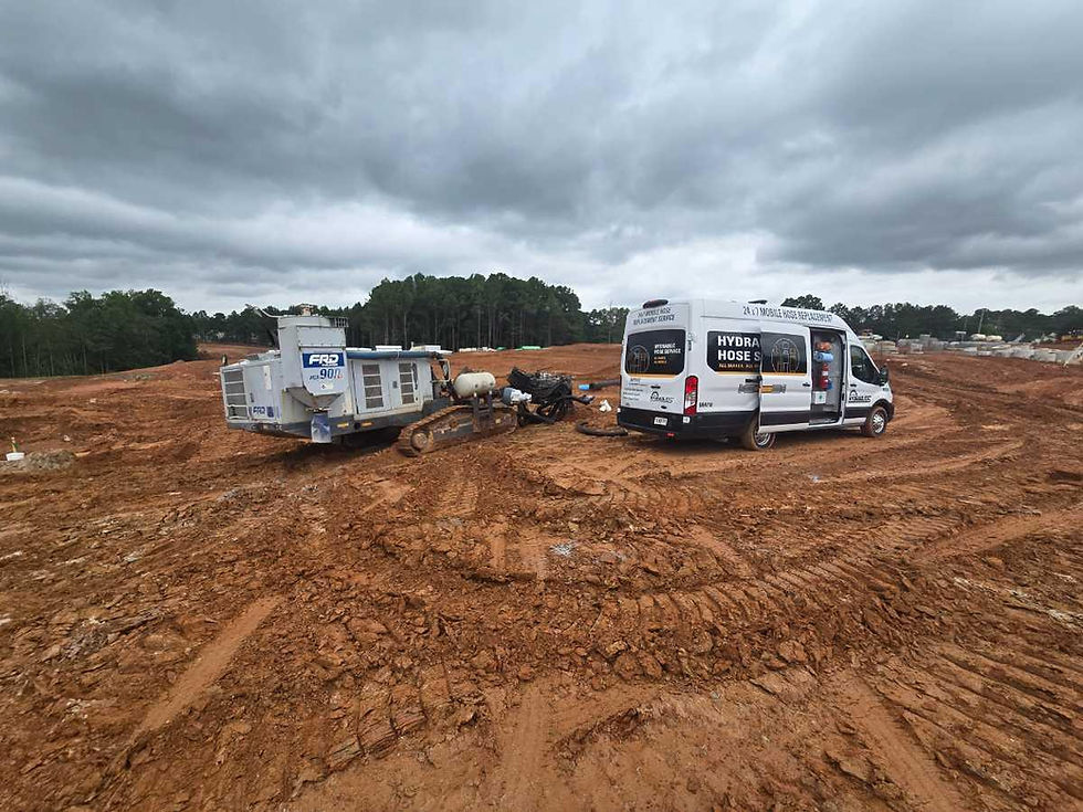 Hydraulic equipment service detail